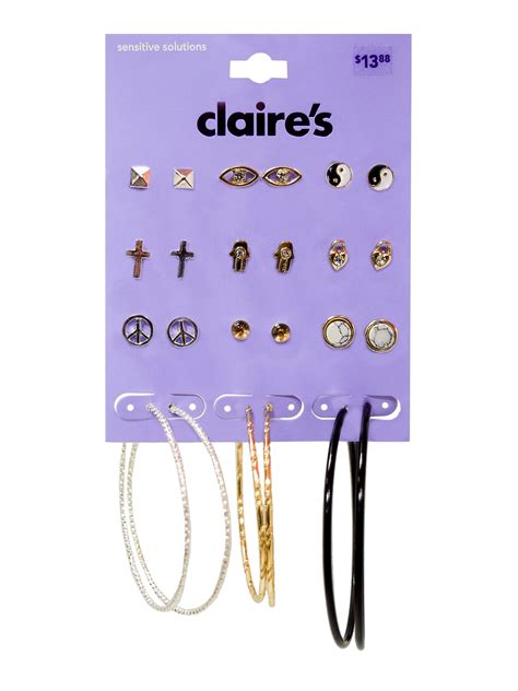 hoop earrings from claire's